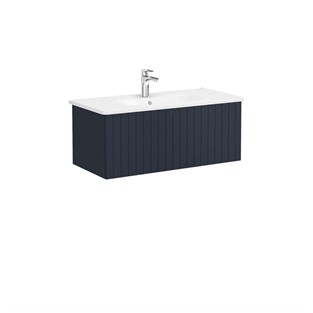 VitrA Root Groove Çekmeceli Lavabo Dolabı 100 cm Mat Lacivert 69399