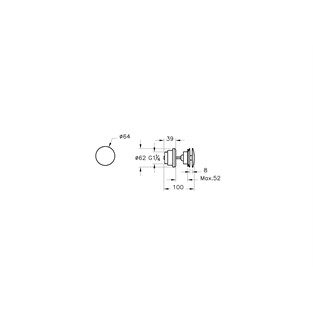 VitrA Origin Classic Lavabo Süzgeci Fırçalı Altın A4514925