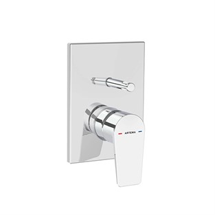 Artema Flow Square Ankastre Mekanik Banyo Bataryası Minibox Krom A43208