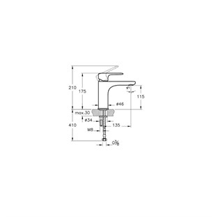 Artema Root Round Lavabo Bataryası Mat Siyah A4270636