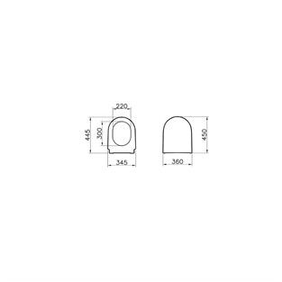 VitrA Nest Klozet Kapağı Duroplast Üstten Sıkmalı Beyaz 89-003R009