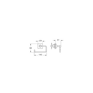VitrA Root Tuvalet Kağıtlığı Krom (Kapaksız) A44805