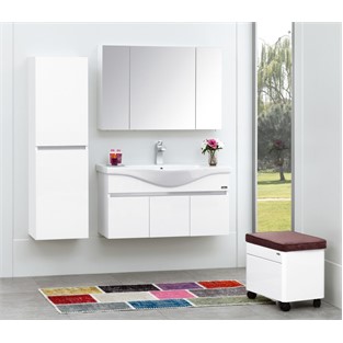ORKA Dinar Banyo Dolabı Takımı Beyaz 55 cm ORKA5002467
