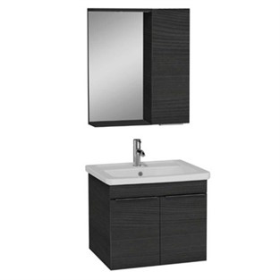 VitrA Quadrum Banyo Dolabı Seti 65 cm Siyah Meşe 65668
