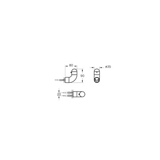 VitrA Liquid Kanca Askı Parlak Siyah A4456839