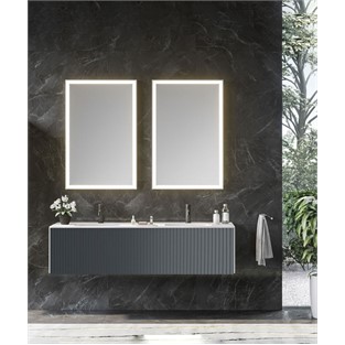 ORKA Cube Banyo Dolabı Takımı Mat Antrasit 160 cm ORKA5000177