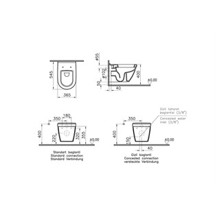 VitrA S50 Asma Klozet 52 cm 5318L003-0850