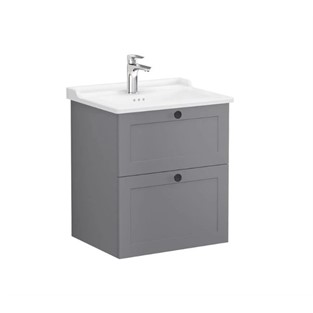 VitrA Root Classix İki Çekmeceli Lavabo Dolabı 60 Cm Mat Gri 68850