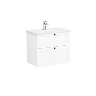 VitrA Root Classic Lavabo Dolabı 80cm Çift Çekmeceli Mat Beyaz 68855