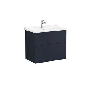 VitrA Root Classic Lavabo Dolabı  80cm  2 Çekmeceli Mat Lacivert 68874