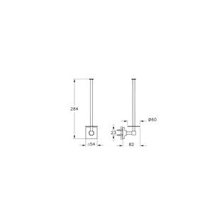 VitrA Root Yedek Tuvalet Kağıtlığı Mat Siyah A4480836