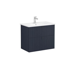 VitrA Root Groove Lavabo Dolabı 80cm 2 Çekmeceli Mat Lacivert 69441