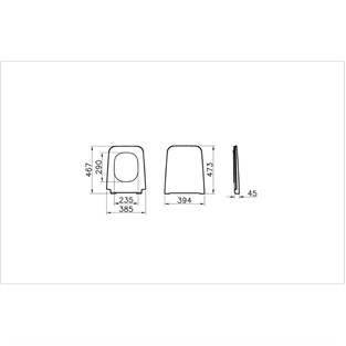 VitrA Equal Klozet Kapağı Beyaz 119-003R009