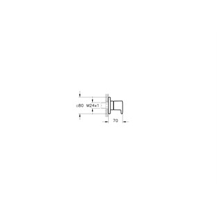 Artema Root Square Ankastre Stop Valf Krom A42729