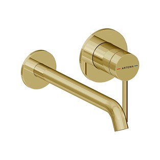 Artema Minimax Round Ankastre Lavabo Bataryası (Uzun) Soft Altın A4354974