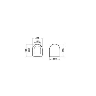 VitrA S50 Soft Klozet Kapağı Beyaz 72-003-309