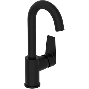 Vitra Flow Square Döner Borulu Mat Siyah Lavabo Bataryası A4316536