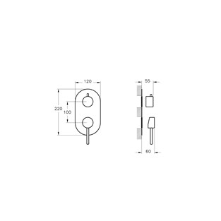 Artema Minimax S Ankastre Banyo Bataryası Krom A42865