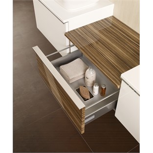VitrA Nest Trendy Tekerlekli Alt Ünite 80 cm Hareli Doğal Ahşap 56181
