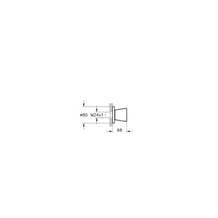 VitrA Liquid Ankastre Stop Valf Parlak Siyah A4279339