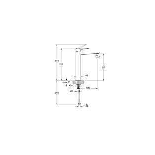 Artema Root Square Lavabo Bataryası Altın A4273323