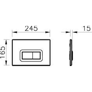 VitrA Loop R Mekanik Kumanda Paneli Mat Krom 740-0685