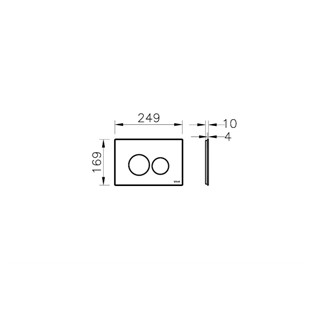 VitrA Origin Kumanda Paneli Cam Vizon 740-1603