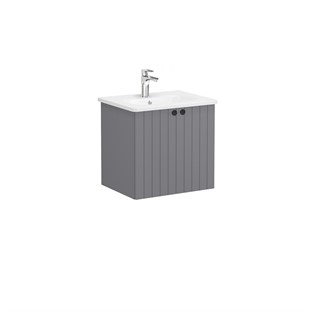 VitrA Root Groove Kapaklı Lavabo Dolabı 60 cm Mat Gri 69270