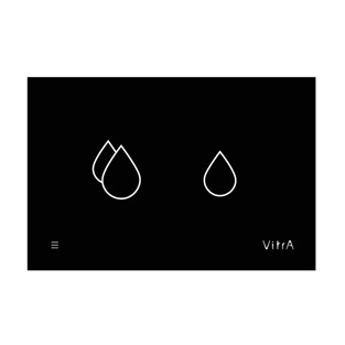 VitrA V-Care Akıllı Panel 8 Cm Cam Siyah 748-1501