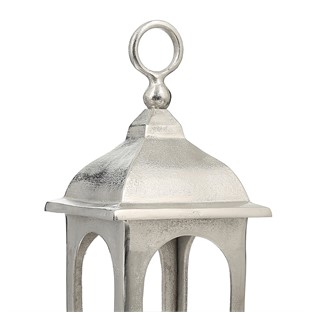 Vitale Dekoratif Gümüş Fener 46 cm AK.IU0151