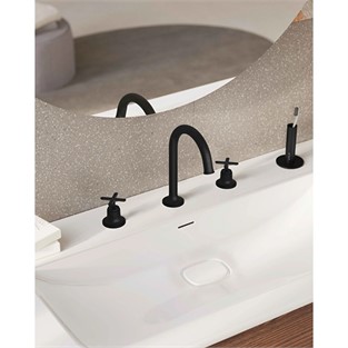 VitrA Origin Classic Lavabo Bataryası 3 Delikli Mat Siyah A4289136