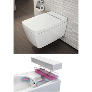 VitrA Metropole Rim-ex Asma Klozet Deterjan Hazneli-Beyaz 7672B003-1685