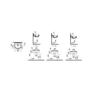 Vitra Sento Çocuk Lavabosu 45 cm 7350B003-0001