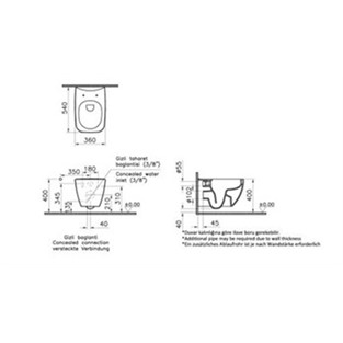 VitrA Shift Rim-Ex Asma Klozet 7742B003-0559