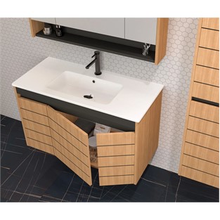 ORKA Ricato Banyo Dolabı Takımı Morgana Kiraz 80 cm ORKA5002278
