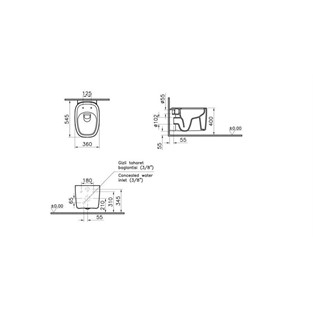 VitrA Plural Rim-ex Asma Klozet Beyaz 7830B403-0090