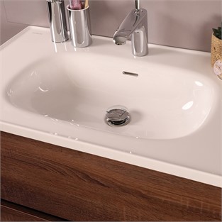 Kobos Simple 60 cm Çekmeceli Banyo Dolabı Seti Miling Oak