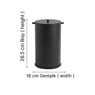 Kobos Nova Çöp Kovası 5L Mat Siyah KBW-908MB