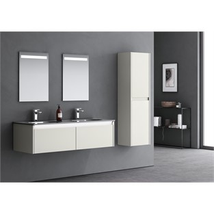 ORKA Lisbon Banyo Dolabı Takımı Mat Kaşmir 132 cm ORKA5000403