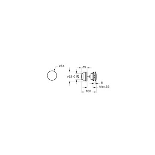 VitrA Origin Classic Lavabo Süzgeci Fırçalı Altın A4514825