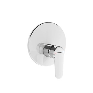 Artema Root Round Ankastre Duş Bataryası V-Box Sıva Krom A42829