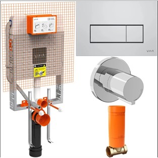 VitrA V8 Krom Gömme Rezervuar Seti 800-2028