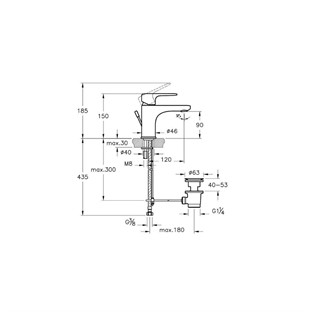 Artema Root Round Temassız Lavabo Bataryası Krom A47122