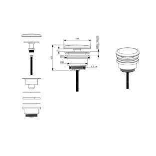 Vitra Sifon Tapası Beyaz 6392L003-0159