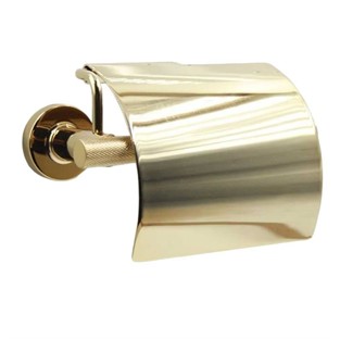 System Pureline Kapaklı Tuvalet Kağıtlığı Gold BA1013010GL