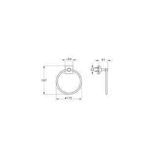 VitrA Root Halka Havluluk Krom A44802