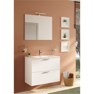 Vitra Mia Banyo Dolabı Seti 80 cm Parlak Beyaz 75024