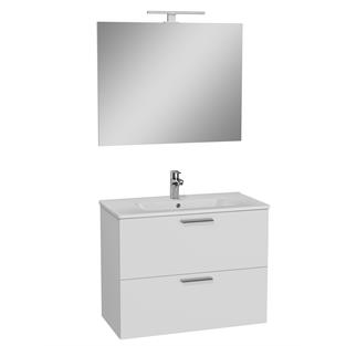 Vitra Mia Banyo Dolabı Seti 80 cm Parlak Beyaz 75024