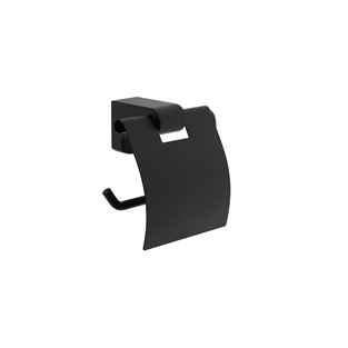 VitrA Base 700 Kapaklı Tuvalet Kağıtlığı Mat Siyah A4407436