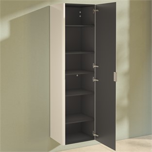 VitrA Nest Boy Dolabı 45 cm Tek Kapaklı Parlak Beyaz Sağ 56428